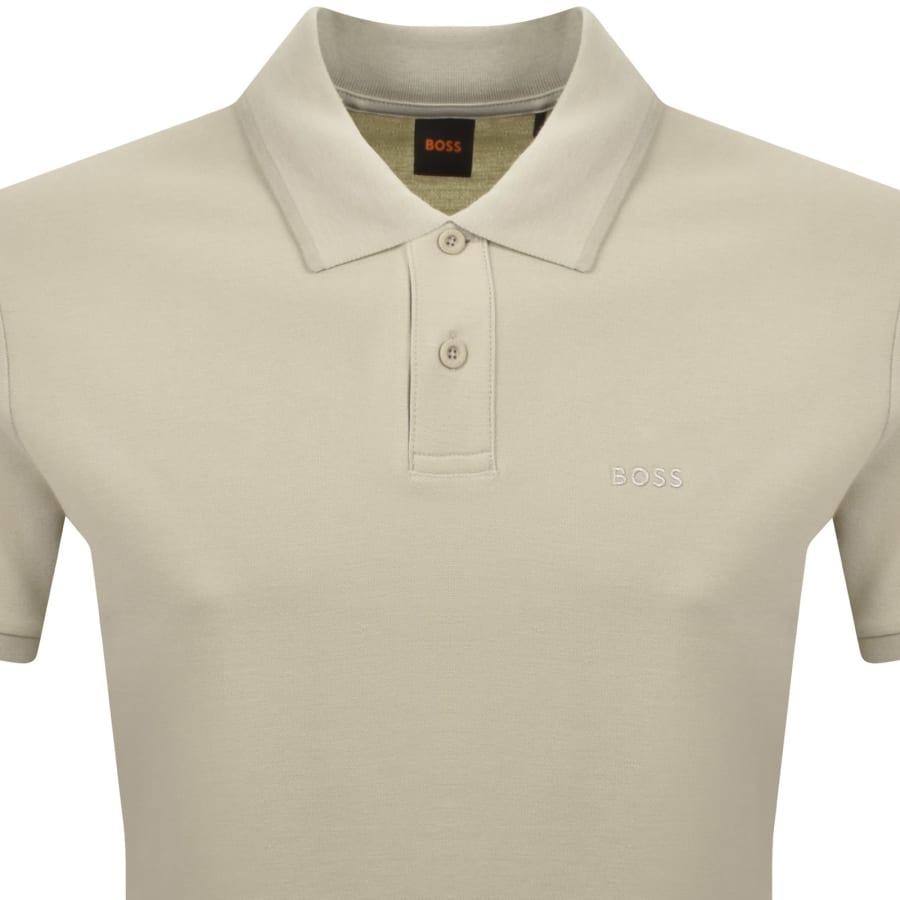 Image number 2 for BOSS Phoenix Polo T Shirt Light Beige
