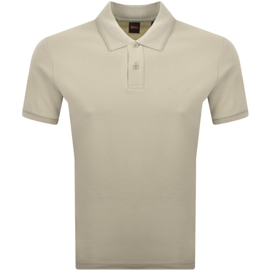 Image number 1 for BOSS Phoenix Polo T Shirt Light Beige