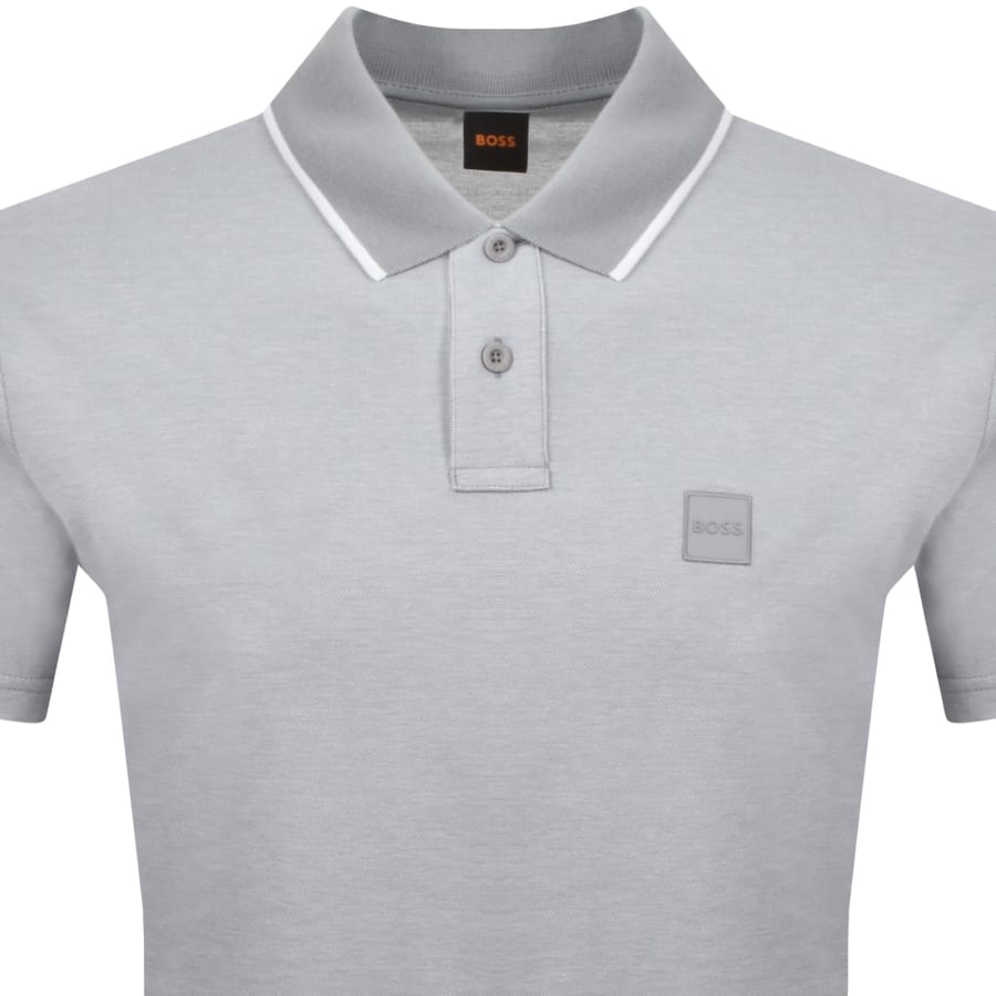 Image number 2 for BOSS Passerford Polo T Shirt Open Grey