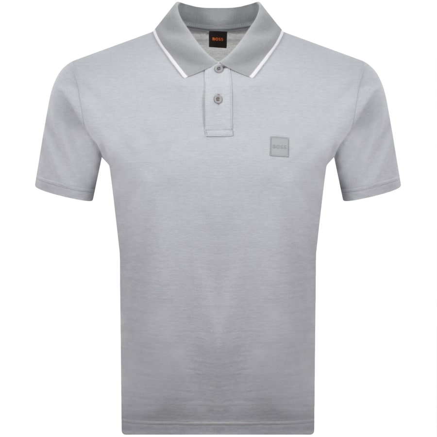 Image number 1 for BOSS Passerford Polo T Shirt Open Grey