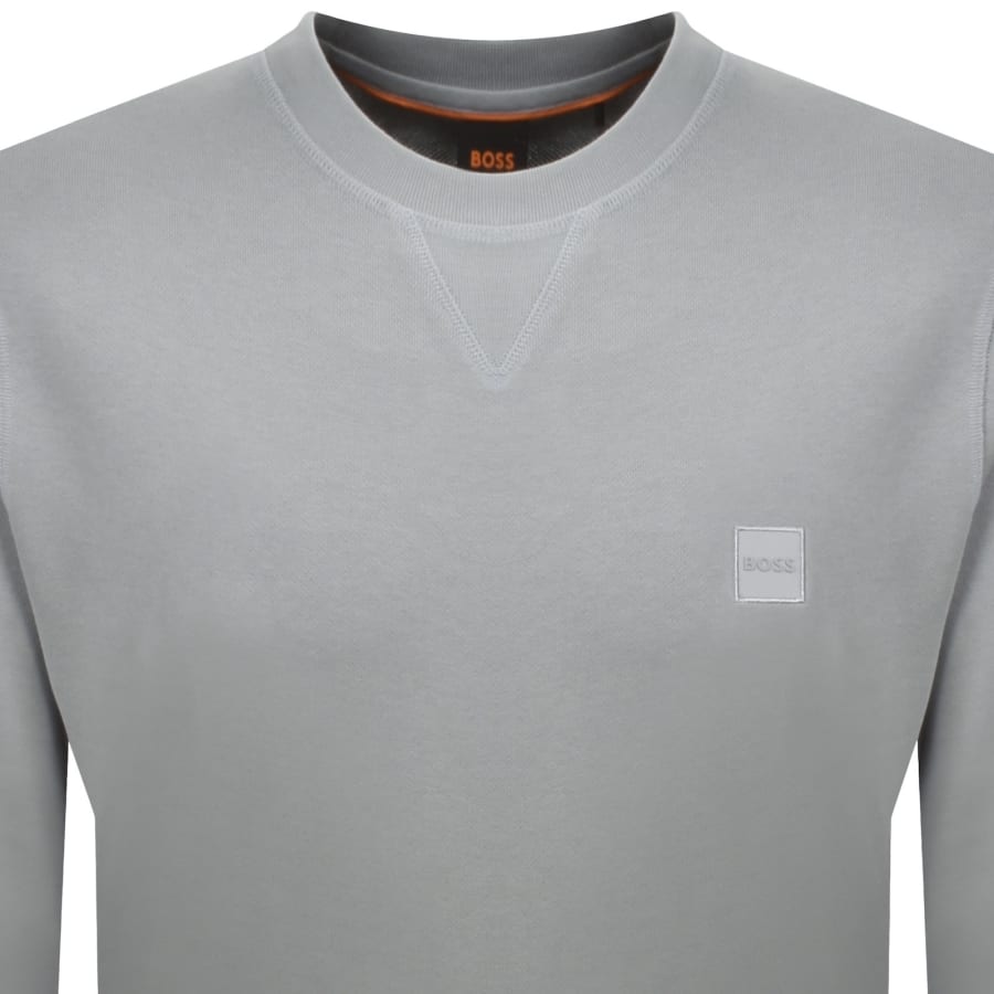 Image number 2 for BOSS Westart 1 Sweatshirt Open Grey