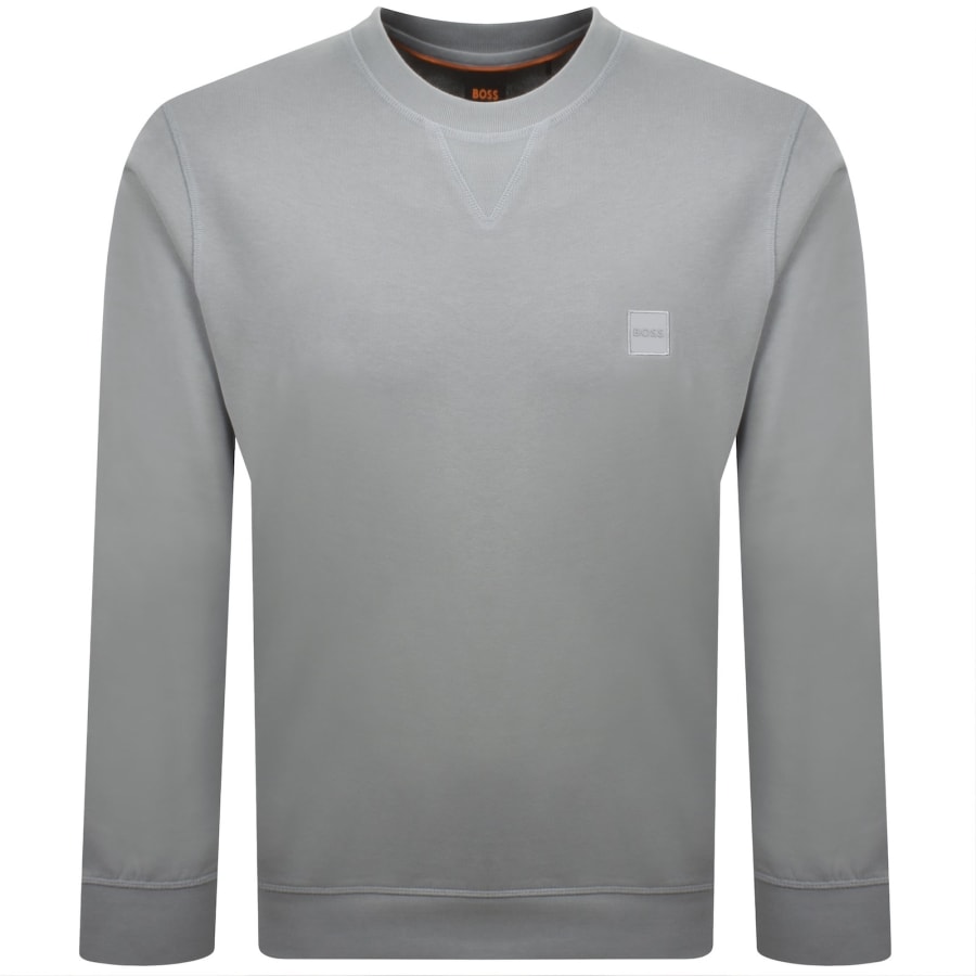 Image number 1 for BOSS Westart 1 Sweatshirt Open Grey