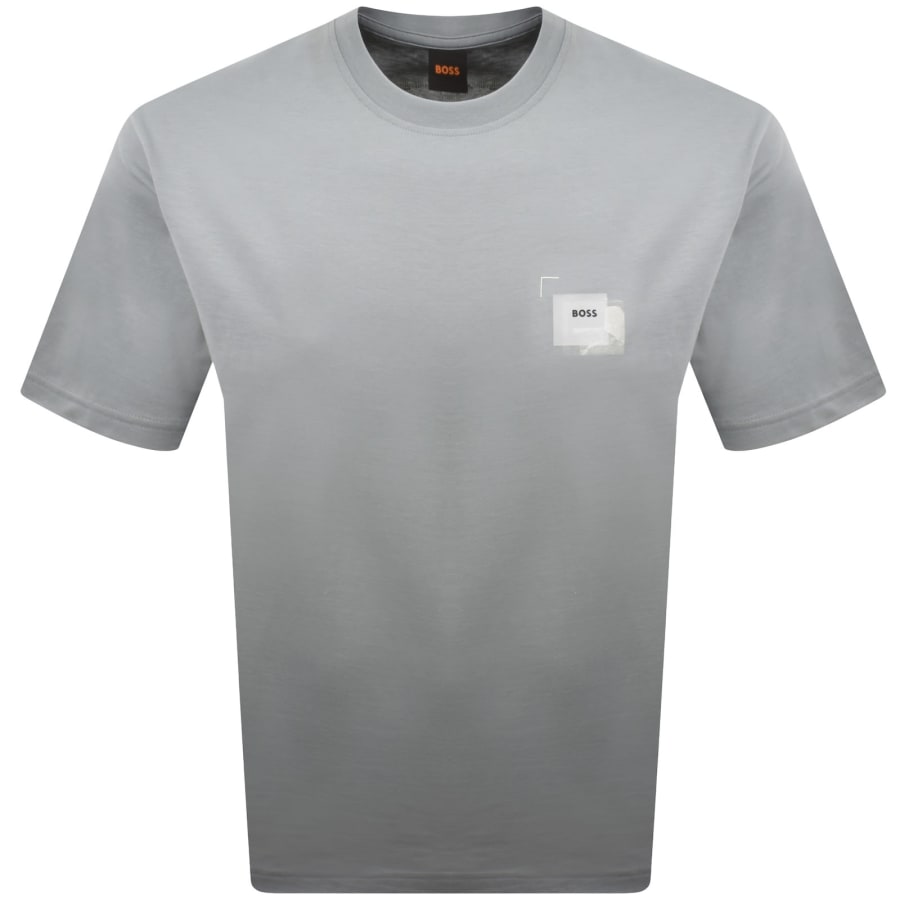 Image number 2 for BOSS Te Frame T Shirt Open Grey