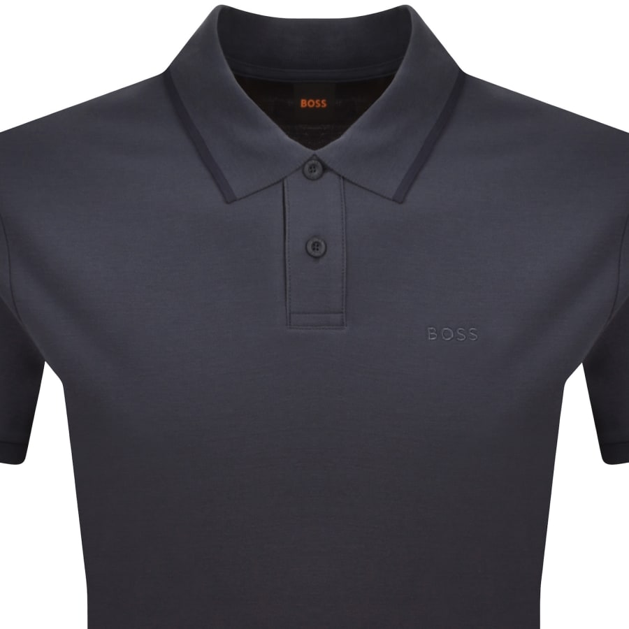 Image number 2 for BOSS Phoenix Polo T Shirt Dark Blue