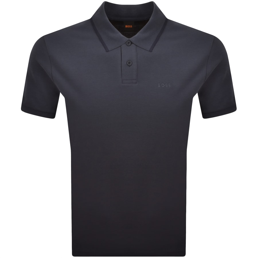 Image number 1 for BOSS Phoenix Polo T Shirt Dark Blue