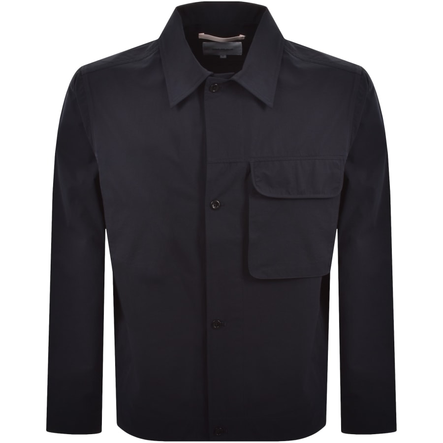 Image number 1 for Norse Projects Commuter Overshirt Navy