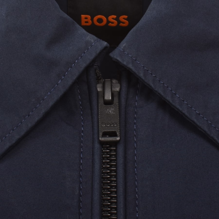 Image number 5 for BOSS Lutti Full Zip Overshirt Navy