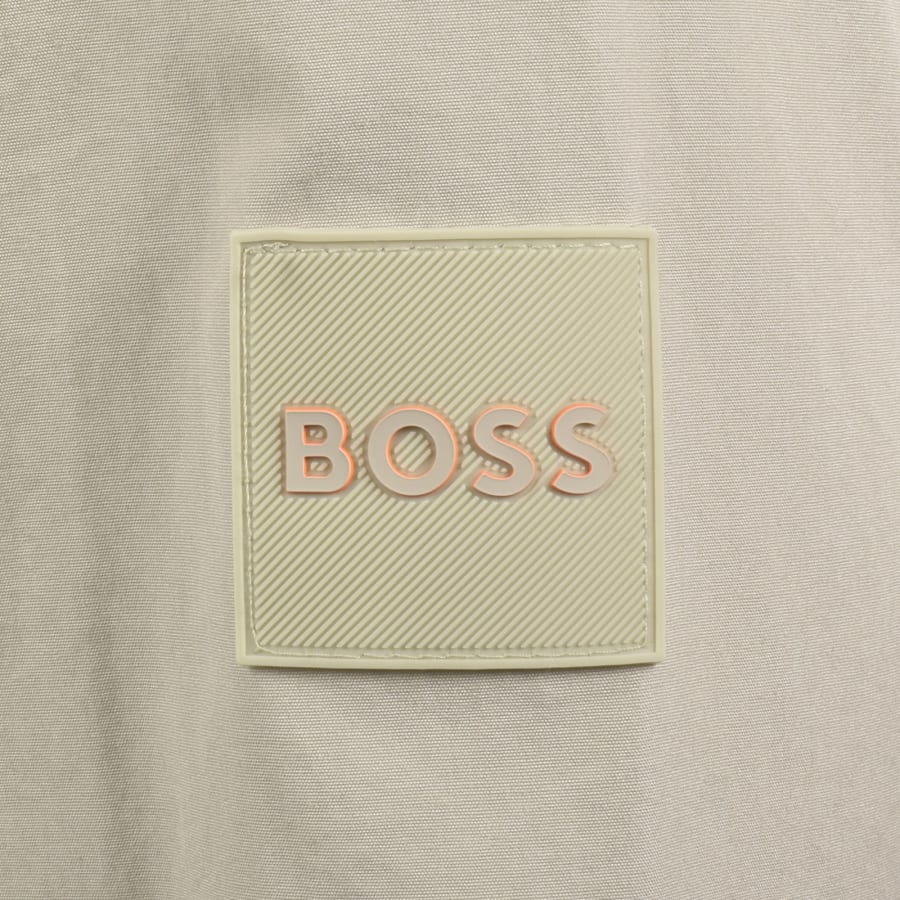 Image number 4 for BOSS Lutti Full Zip Overshirt Light Beige
