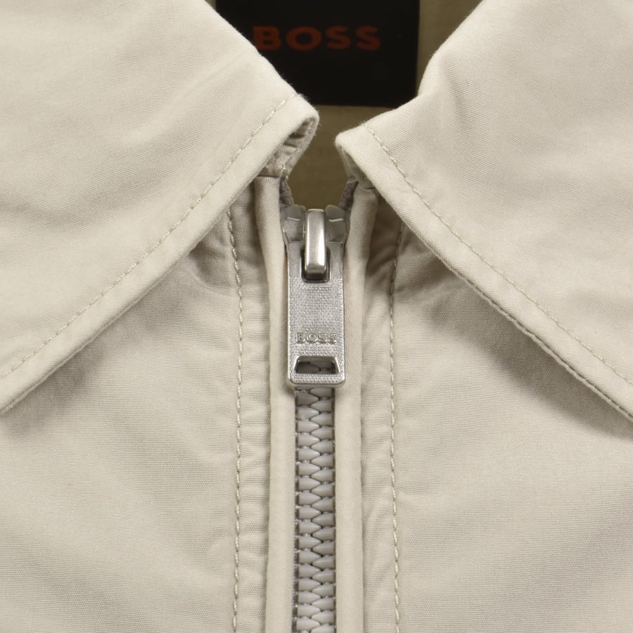 Image number 5 for BOSS Lutti Full Zip Overshirt Light Beige