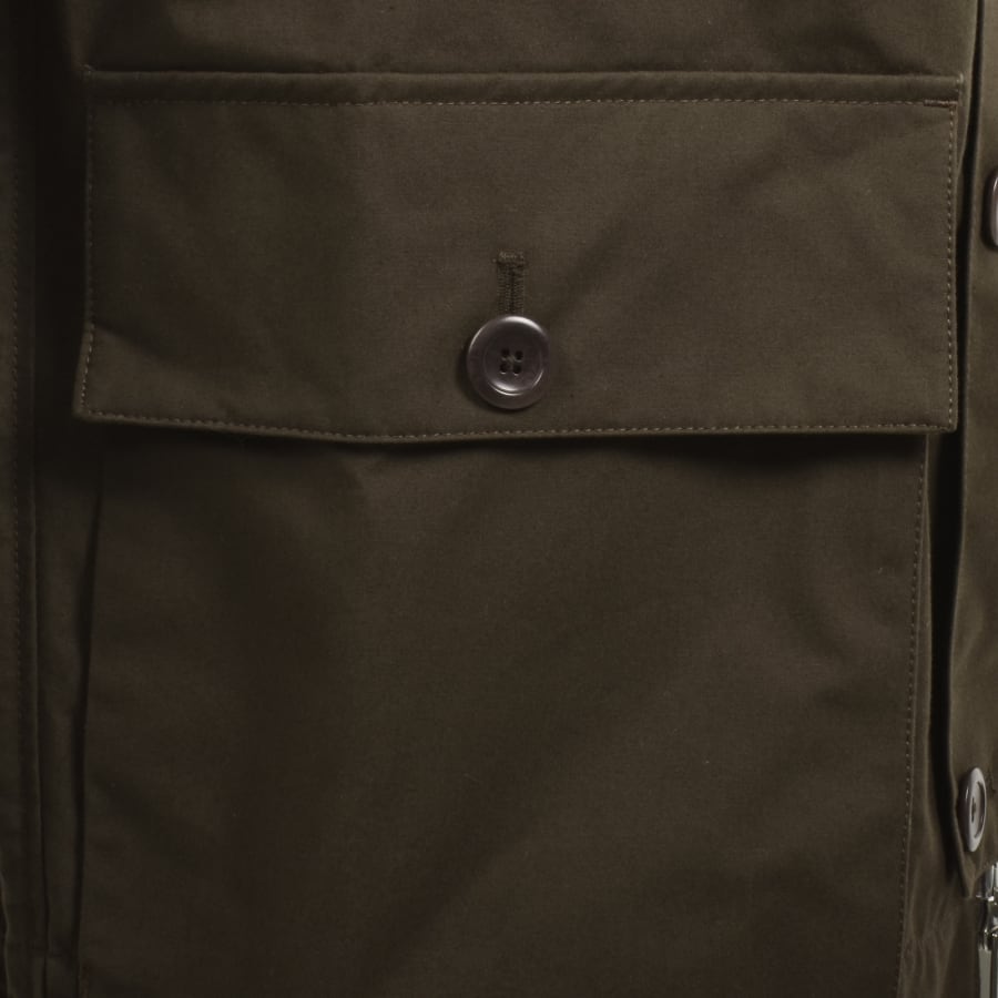 Image number 4 for Norse Projects Holmen Wax Raglan Jacket Brown