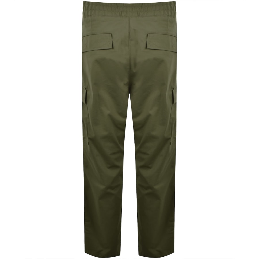 Image number 3 for HUGO Blue Gadic242 Relaxed Cargo Trousers Green