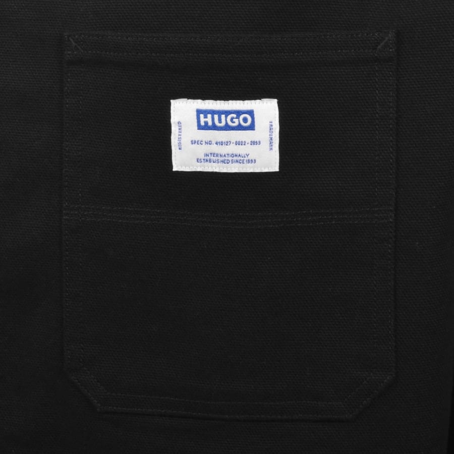 Image number 3 for HUGO Blue Ekyzone Overshirt Black
