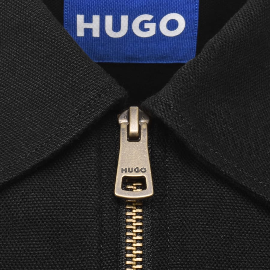 Image number 4 for HUGO Blue Ekyzone Overshirt Black