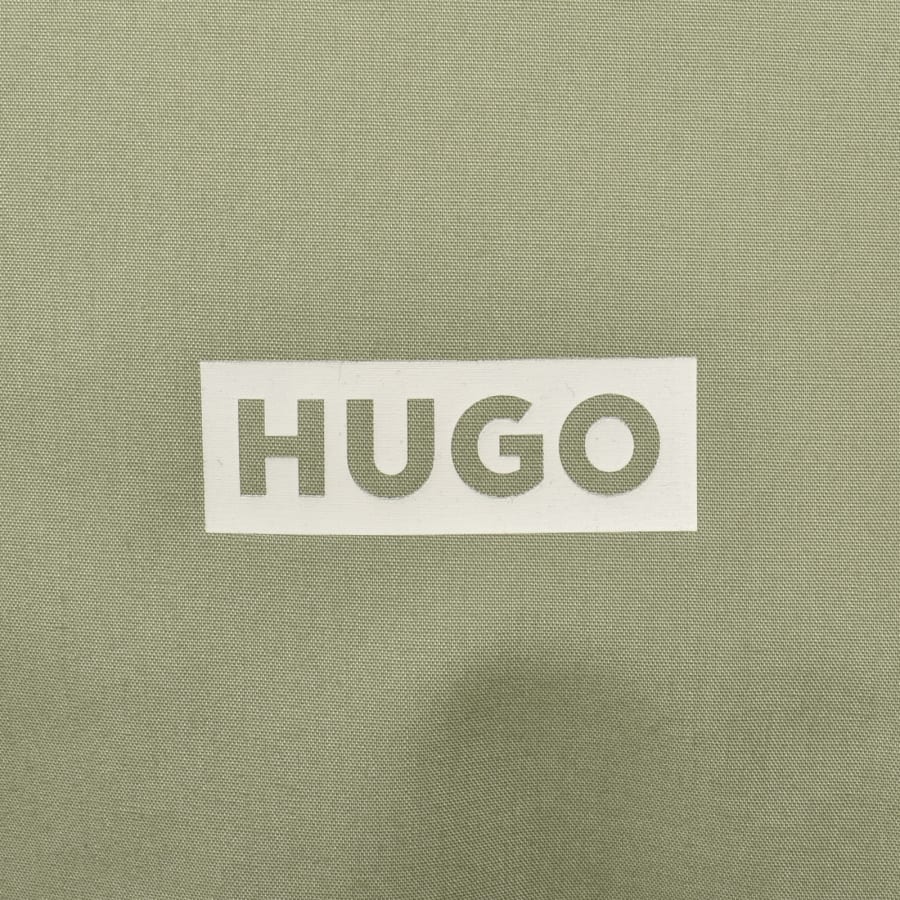Image number 3 for HUGO Blue Short Sleeve Shirt Green