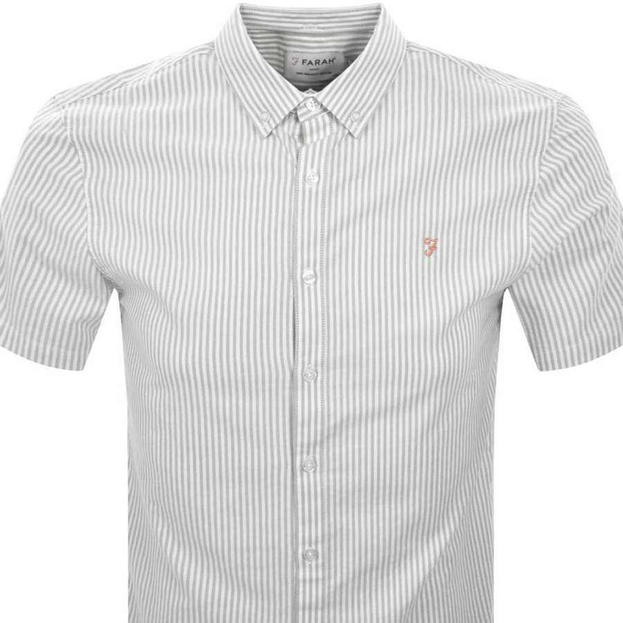 Image number 2 for Farah Brewer Short Sleeve Shirt Green