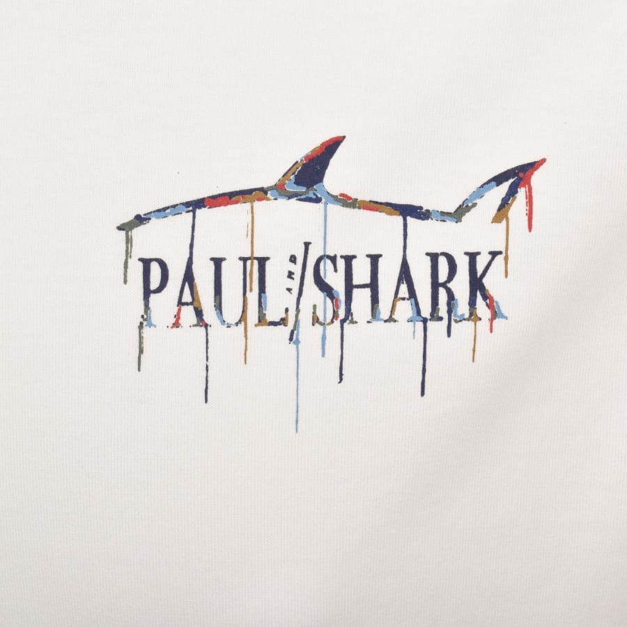 Image number 4 for Paul And Shark Graphic T Shirt White