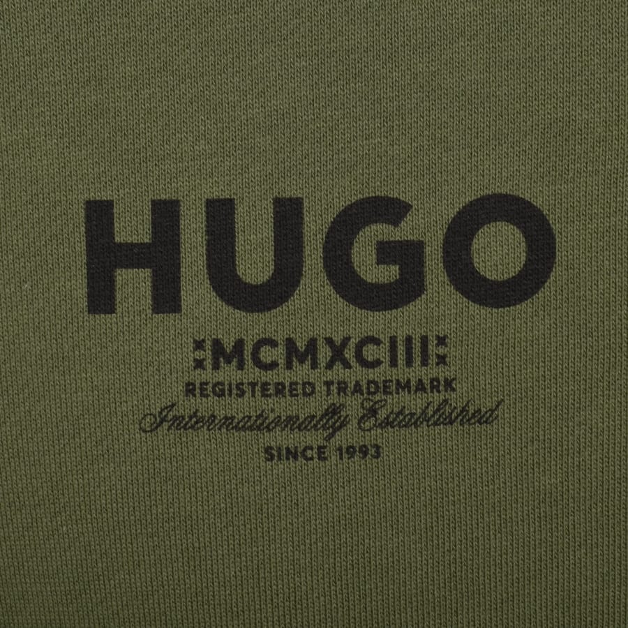 Image number 3 for HUGO Blue Nespon Sweatshirt Open Green