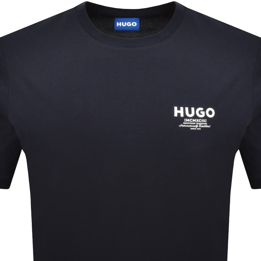 Image number 2 for HUGO Blue Nesptee T Shirt Dark Blue