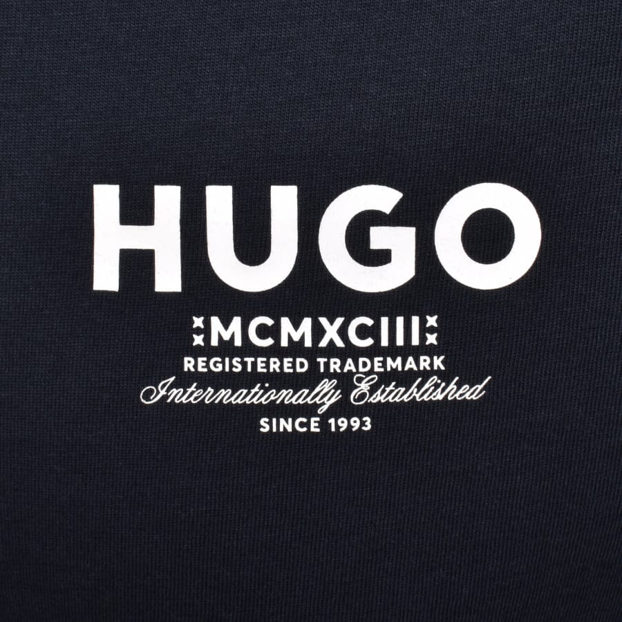 Image number 3 for HUGO Blue Nesptee T Shirt Dark Blue