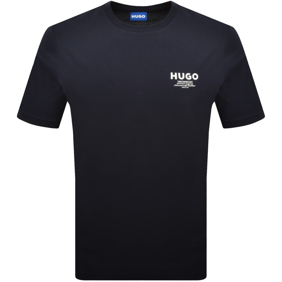 Image number 1 for HUGO Blue Nesptee T Shirt Dark Blue