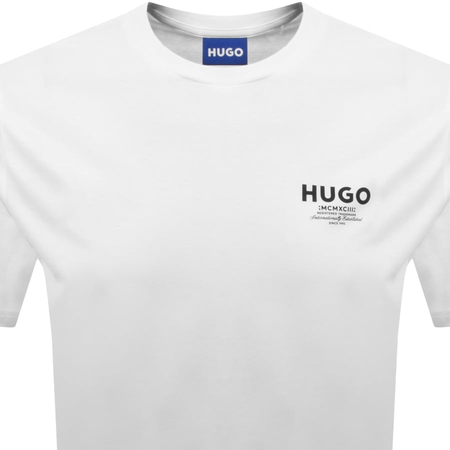 Image number 2 for HUGO Blue Nesptee T Shirt White