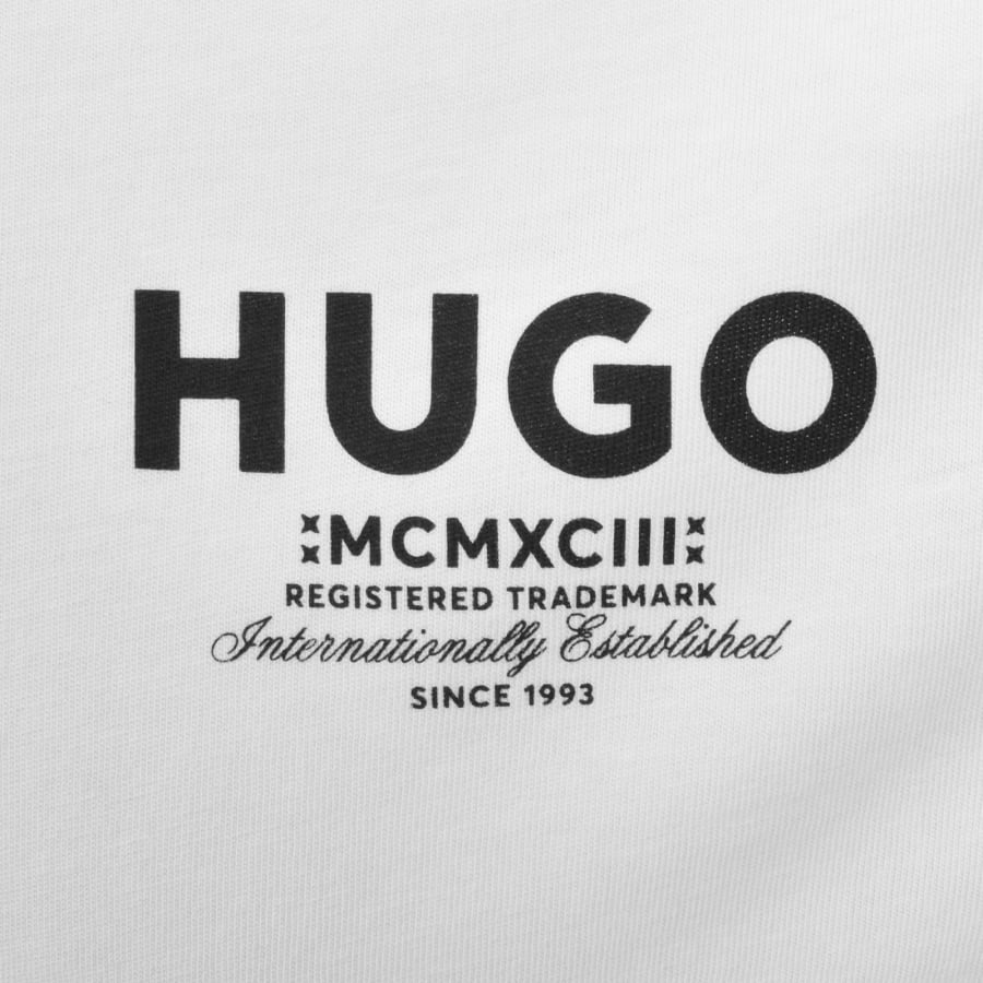 Image number 3 for HUGO Blue Nesptee T Shirt White