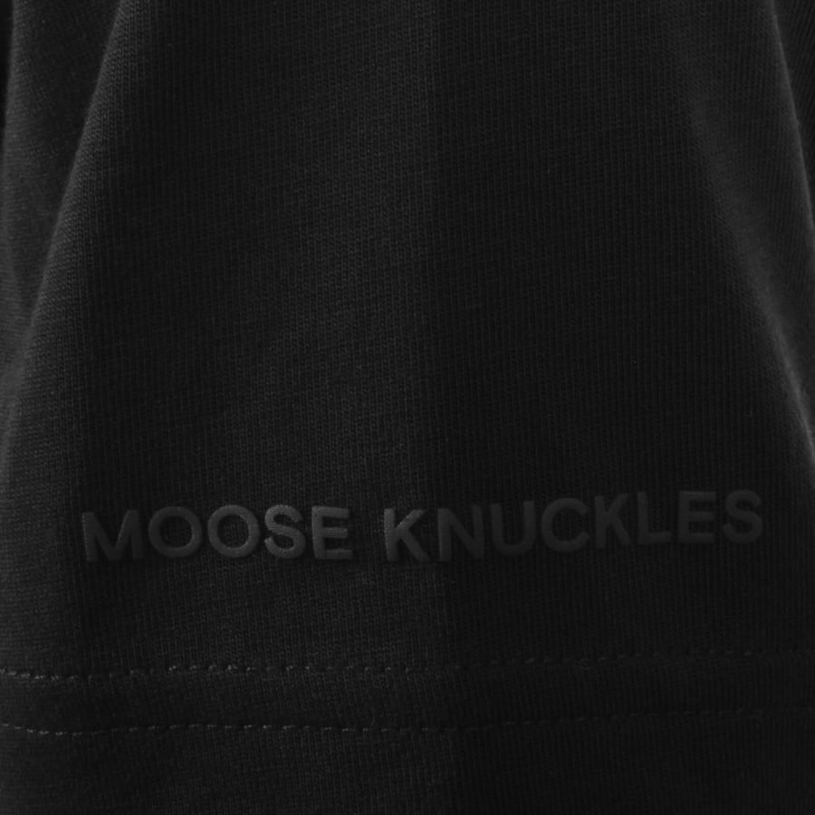 Image number 5 for Moose Knuckles Crescent Gold T Shirt Black