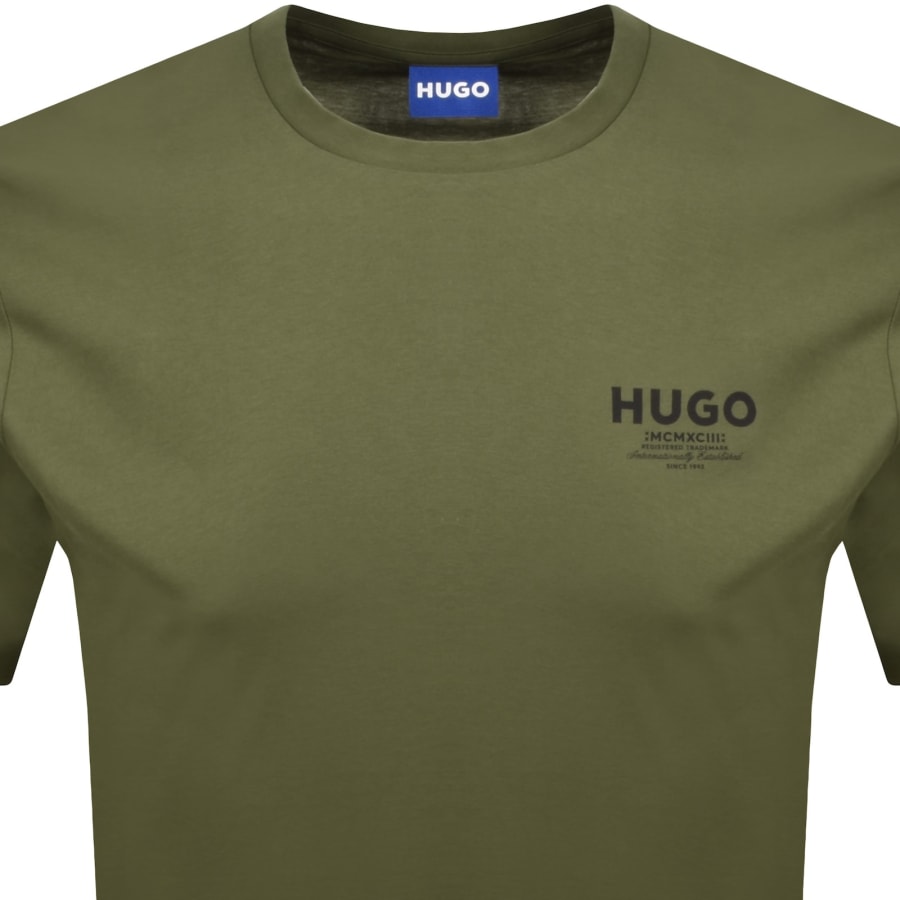 Image number 2 for HUGO Blue Nesptee T Shirt Green