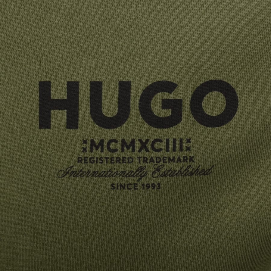 Image number 3 for HUGO Blue Nesptee T Shirt Green