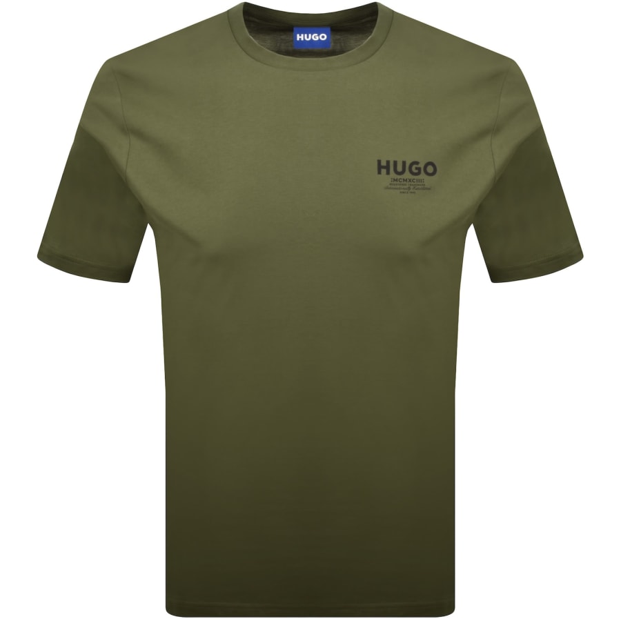 Image number 1 for HUGO Blue Nesptee T Shirt Green