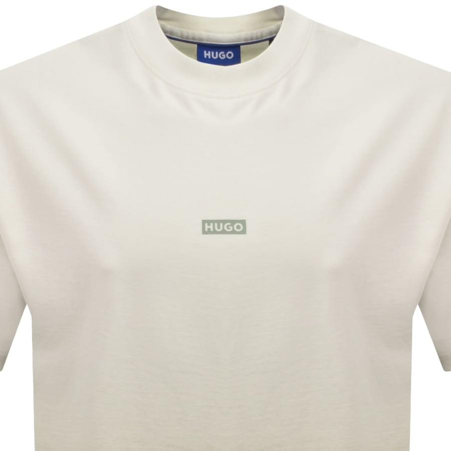 Image number 3 for HUGO Blue Nalono T Shirt Off White