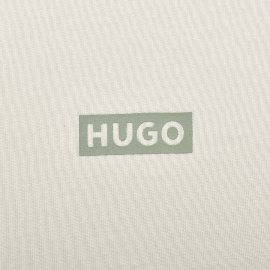 Image number 4 for HUGO Blue Nalono T Shirt Off White