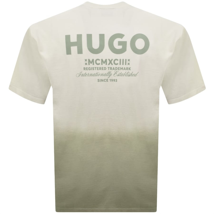 Image number 5 for HUGO Blue Nalono T Shirt Off White