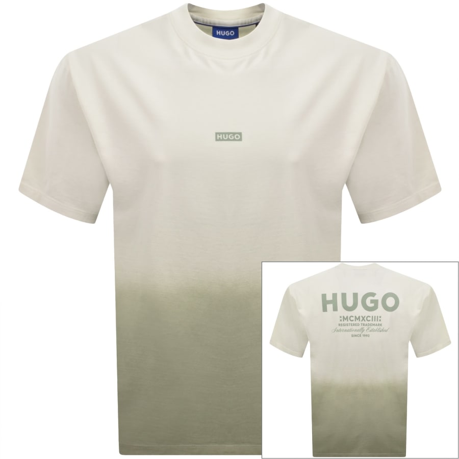 Image number 1 for HUGO Blue Nalono T Shirt Off White