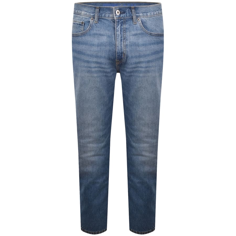 Image number 2 for HUGO Blue Ash Light Wash Slim Fit Jeans Blue