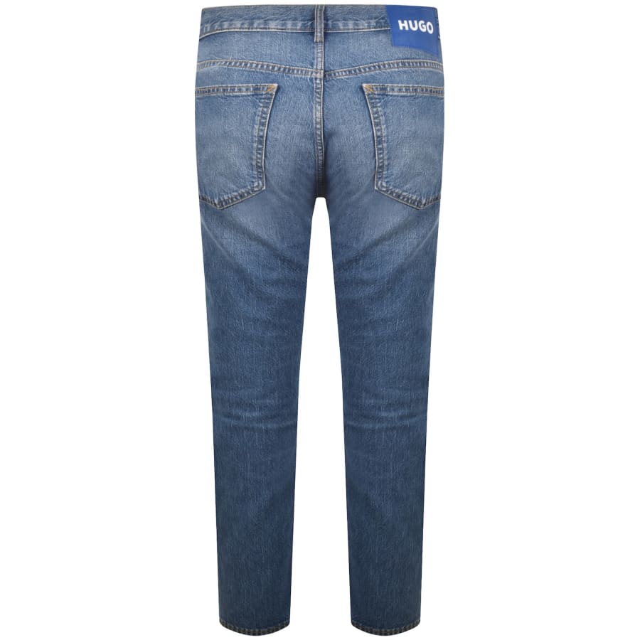 Image number 3 for HUGO Blue Ash Light Wash Slim Fit Jeans Blue
