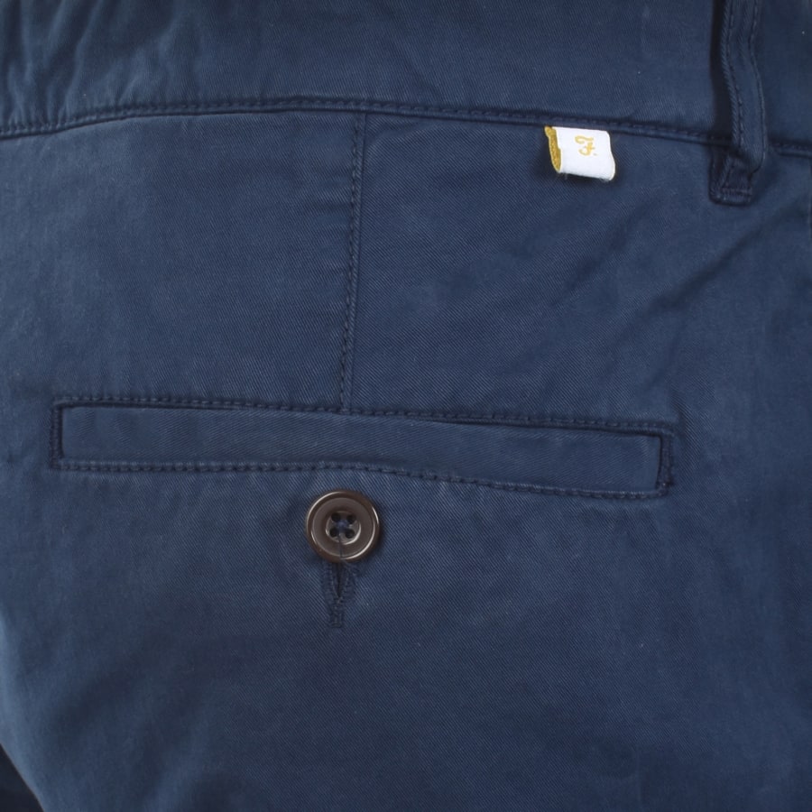 Image number 3 for Farah Hawk Twill Shorts Aegean Blue