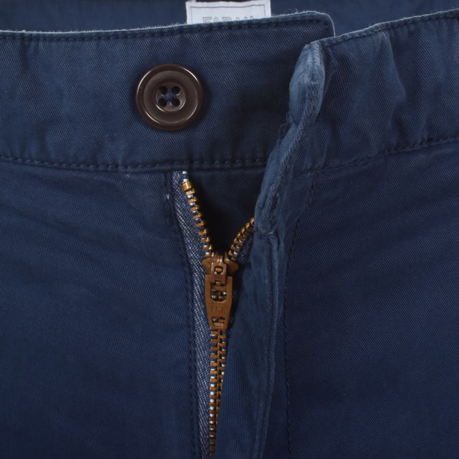 Image number 4 for Farah Hawk Twill Shorts Aegean Blue