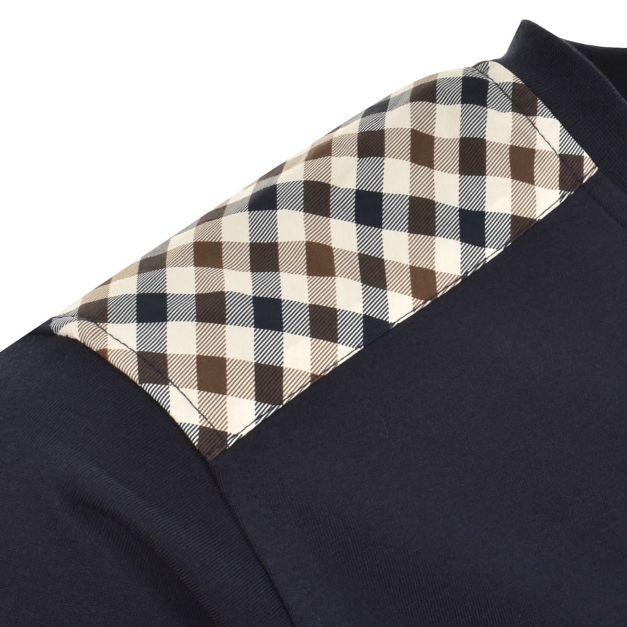 Image number 4 for Aquascutum Insert Lamina T Shirt Navy