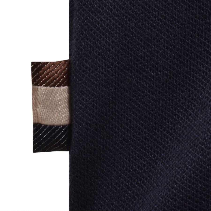 Image number 4 for Aquascutum Club Check Piping T Shirt Navy
