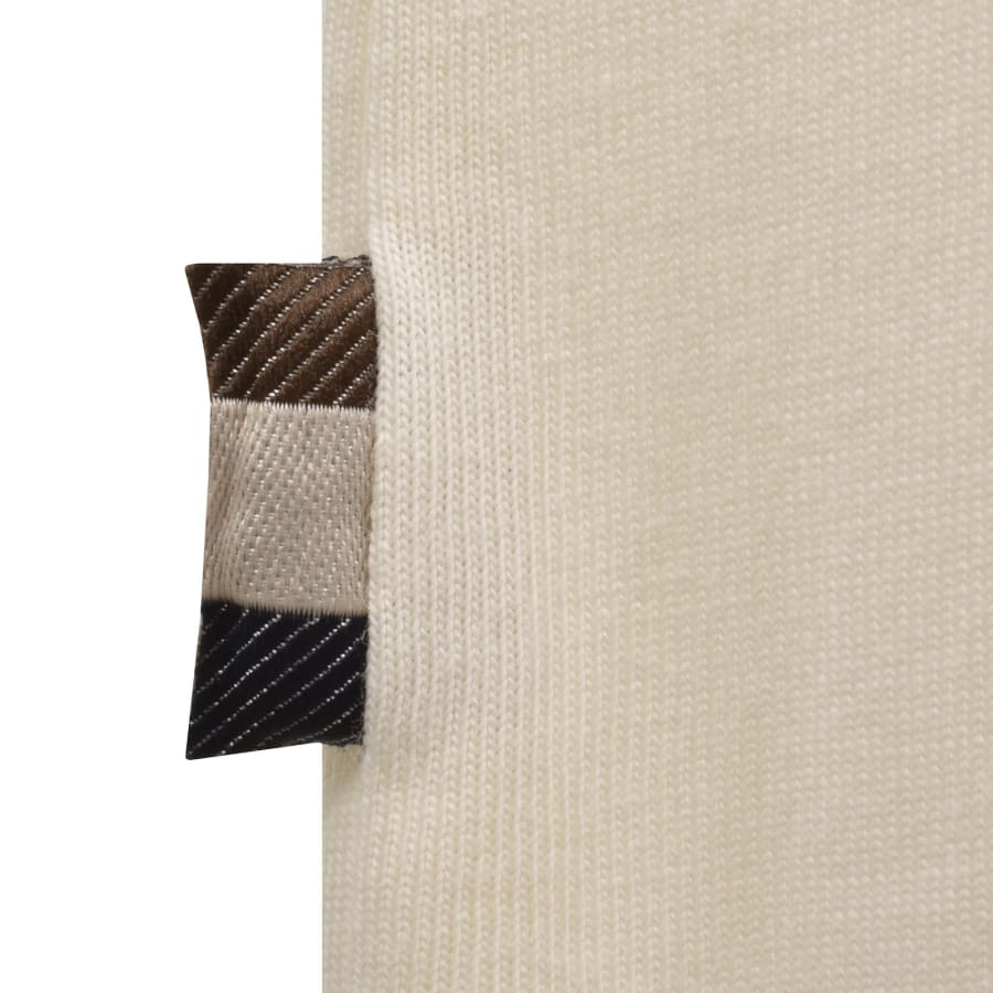 Image number 4 for Aquascutum Club Check Piping T Shirt Cream