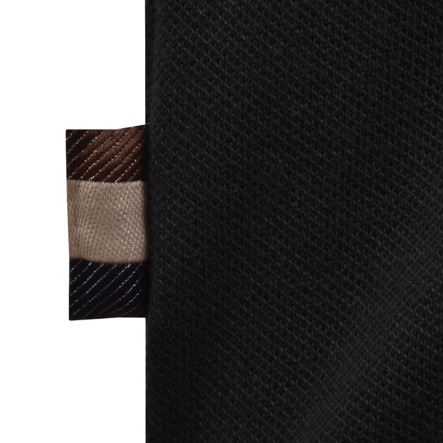Image number 4 for Aquascutum Club Check Piping T Shirt Black