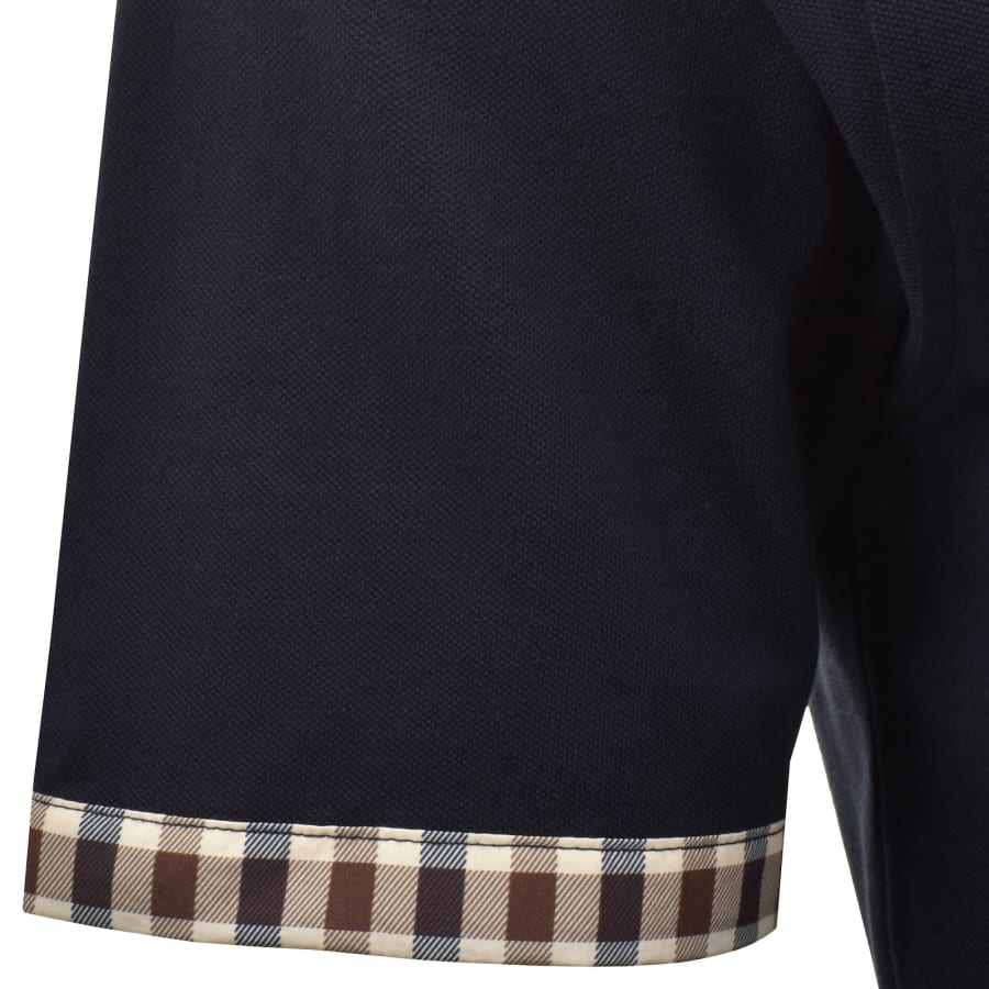 Image number 4 for Aquascutum CC Piquet Polo T Shirt Navy