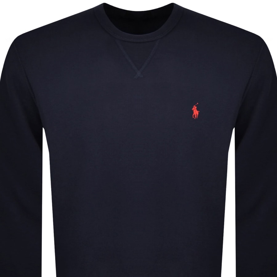 Image number 2 for Ralph Lauren Crew Neck Sweatshirt Navy