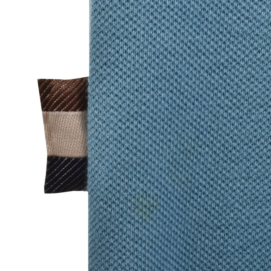 Image number 4 for Aquascutum Club Check Collar Polo T Shirt Blue