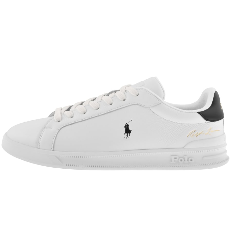 Image number 1 for Ralph Lauren Heritage Court Trainers White