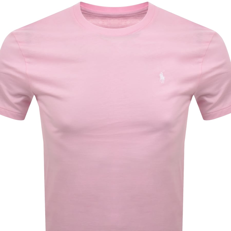 Image number 2 for Ralph Lauren Crew Neck Slim Fit T Shirt Pink