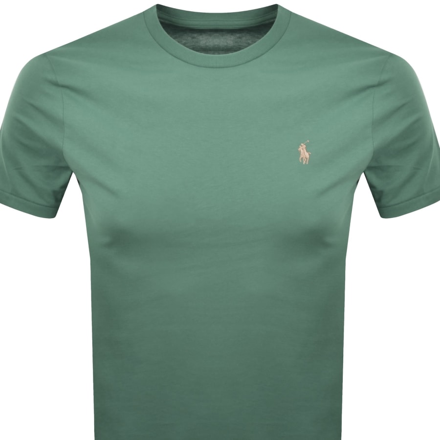 Image number 2 for Ralph Lauren Short Sleeve Slim Fit T Shirt Green