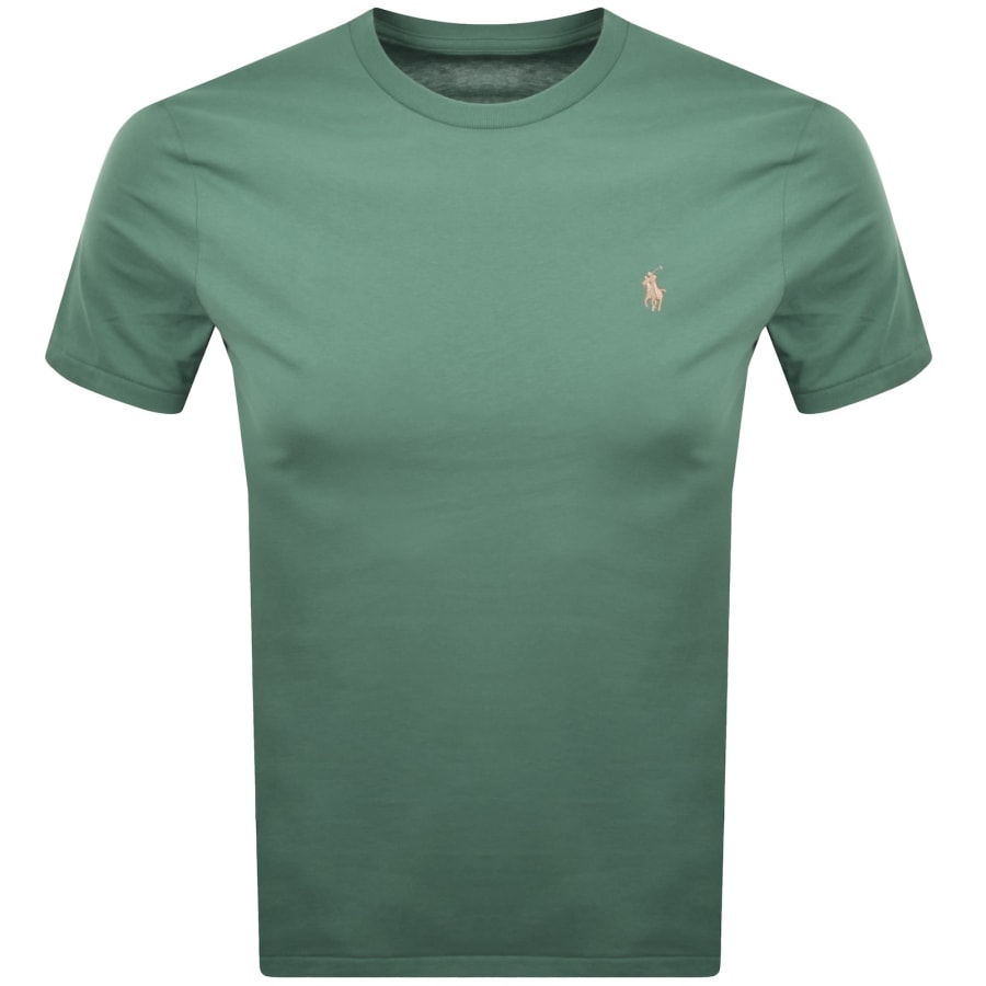 Image number 1 for Ralph Lauren Short Sleeve Slim Fit T Shirt Green
