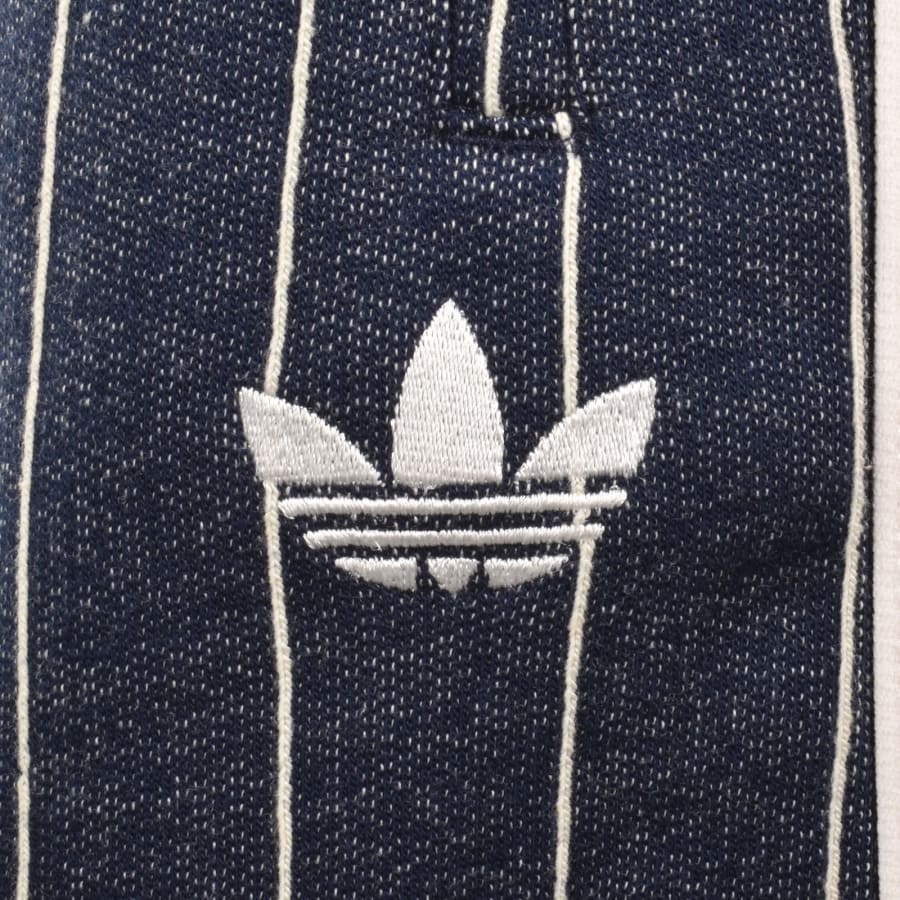 Image number 4 for adidas Originals Pinstripe Shorts Navy